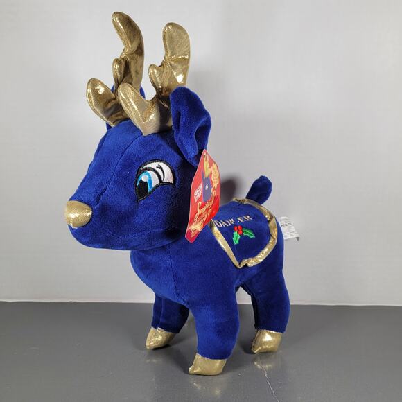 Reindeer Plush Lot of 3 Kellytoy Dancer 2017, Dasher 2015 Plush Stuffed Animals - Picture 2 of 16